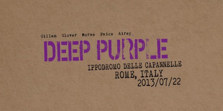 DEEP PURPLE – Live In Rome