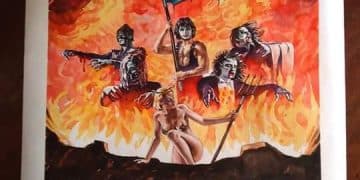 Death SS, l’acquerello originale della copertina di Resurrection