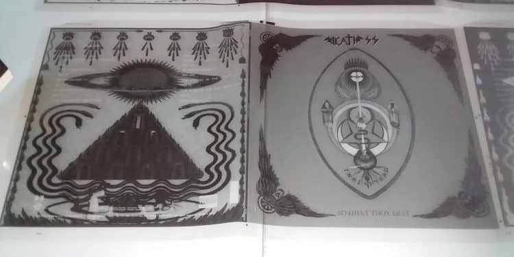 Death SS, il corredo grafico “originale” del vinile di Do What Thou Wilt