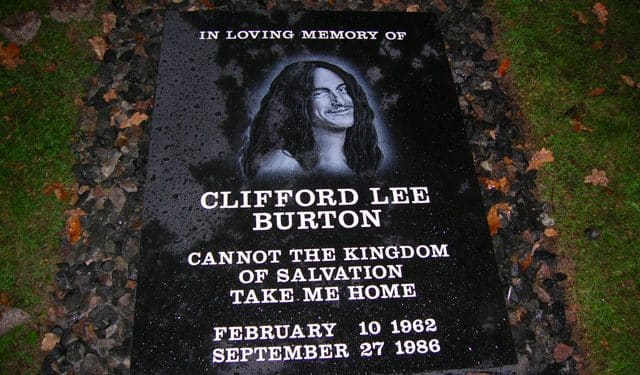 Tombe Rock, lo stile dedicato a Cliff Burton sul luogo dell’incidente