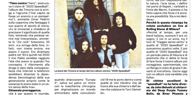 Pedrini: Timoria, ecco com’eravamo