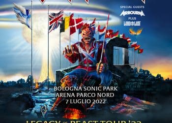 Iron Maiden, la nuova data nel 2022 a Bologna Sonic Park