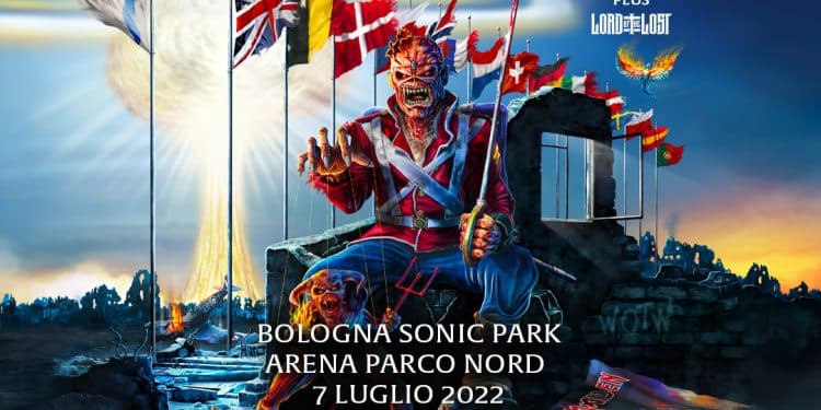 Iron Maiden, la nuova data nel 2022 a Bologna Sonic Park
