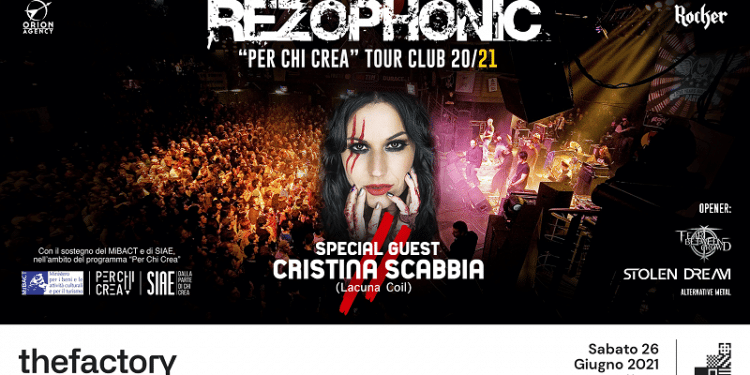 Al The Factory, live dei Rezophonic con special guest Cristina Scabbia