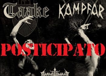 TAAKE, KAMPFAR: rimandato il tour europeo