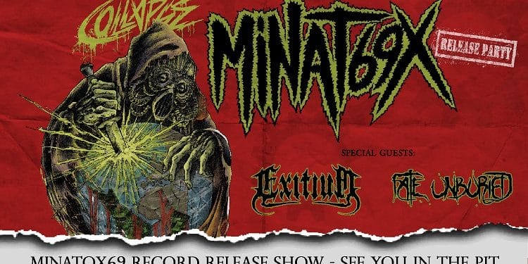Minatox, il release party del nuovo album “Collapse”