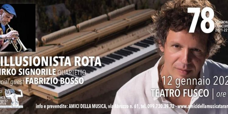 Tributo a Nino Rota, Mirko Signorile e il suo quartetto il 12 Gennaio