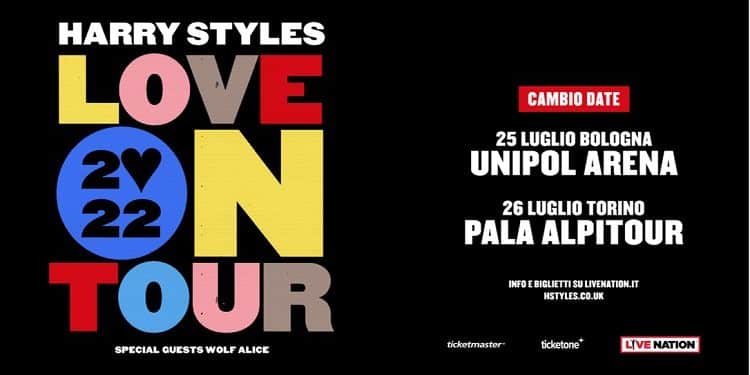 Harry Styles, riprogrammate le date italiane