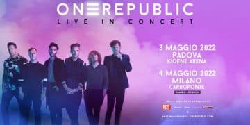 OneRepublic, cambia location la data di Milano