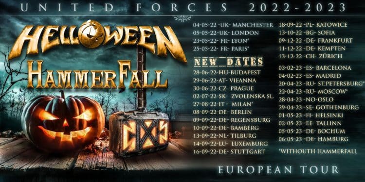 HELLOWEEN, posticipano parte del tour europeo
