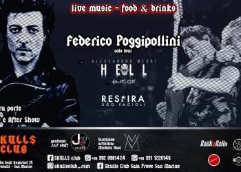 FEDERICO POGGIPOLLINI, Solo Tour Sabato 16 Aprile allo Skulls Club