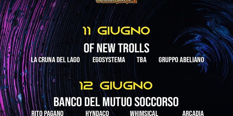 Prog Italian Festival: presenti Banco del Mutuo Soccorso e Of New Trolls