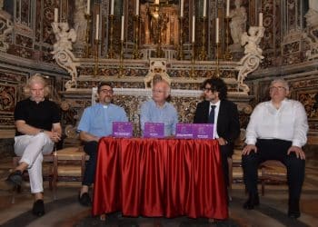 John Rutter, conferenza stampa al Duomo di San Cataldo