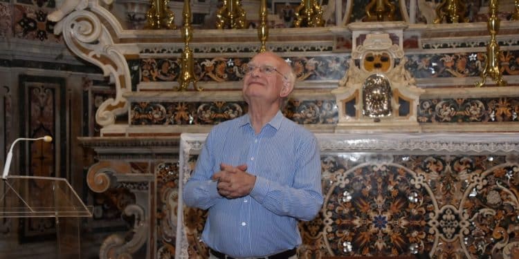John Rutter, conferenza stampa al Duomo di San Cataldo