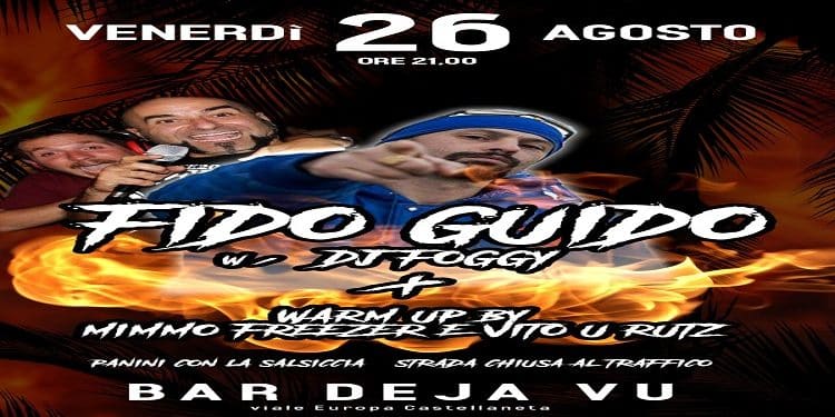 Fido Guido, Dj Foggy, Mimmo Freezer e Vito U’Ruts alla festa di fine estate del Deja Vu di Castellaneta