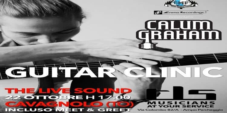 Calum Graham, sabato 22 Ottobre a Cavagnolo