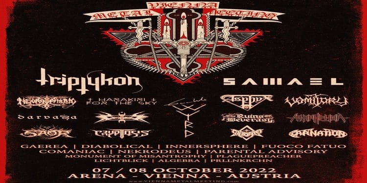 VIENNA METAL MEETING: questo week-end due giornate con TRIPTYKON, VEKTOR, ASPHYX e molti altri