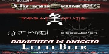VICIOUS RUMORS + Rosae Crucis + Special Guest live @t Let It Beer – Roma 14/05/03