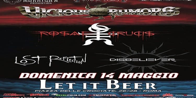 VICIOUS RUMORS + Rosae Crucis + Special Guest live @t Let It Beer – Roma 14/05/03