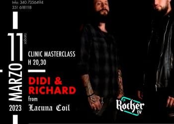 La masterclass Didi & Richard dei Lacuna Coil + il live dei Fuoritempo a Spazio Porto