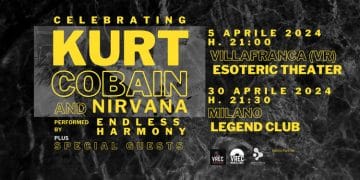 “Celebrating Kurt Cobain and Nirvana”: due spettacoli “evento” il 5 e 30 aprile a Villafranca (VR) e Milano