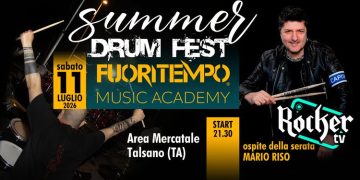 Torna il “Summer Drum Fest”: ospite d’eccezione il batterista Mario Riso
